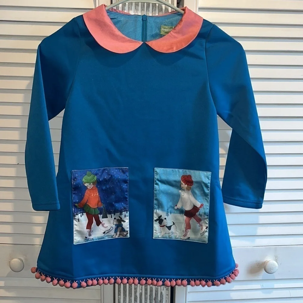 Nwt Maggie Peggy Skating Girl Holiday - Picture 1 of 8